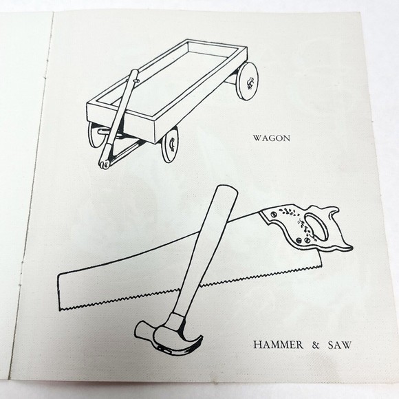 Baby’s Book 1935 Linen Childrens book Akron. O. Made in USA - Picture 6 of 6